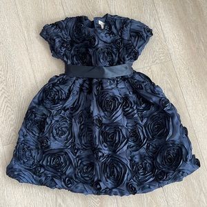 Girls fancy navy dress size 6